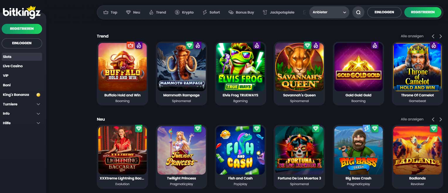 bitkingz casino online